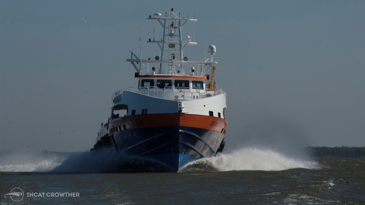 63m Monohull Crew Supply Vessel | Incat Crowther