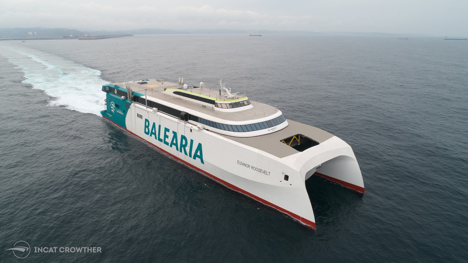 European Built Incat Crowther 123 Metre Dual-Fuel Fast Ro-Pax Ferry ...